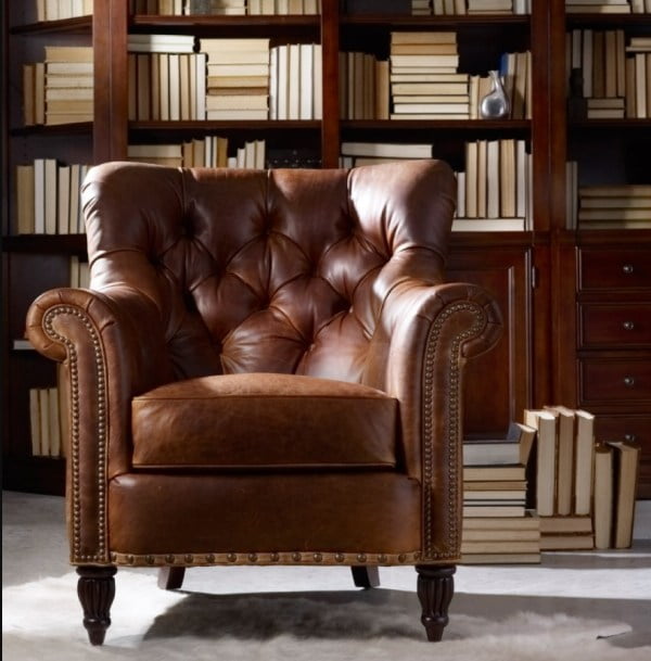 leather club chair