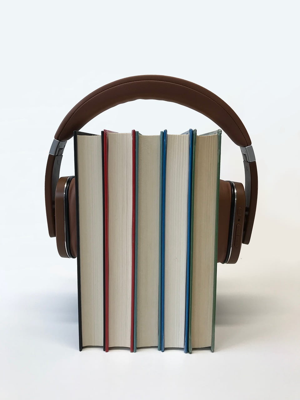 headphones on books audiobooks